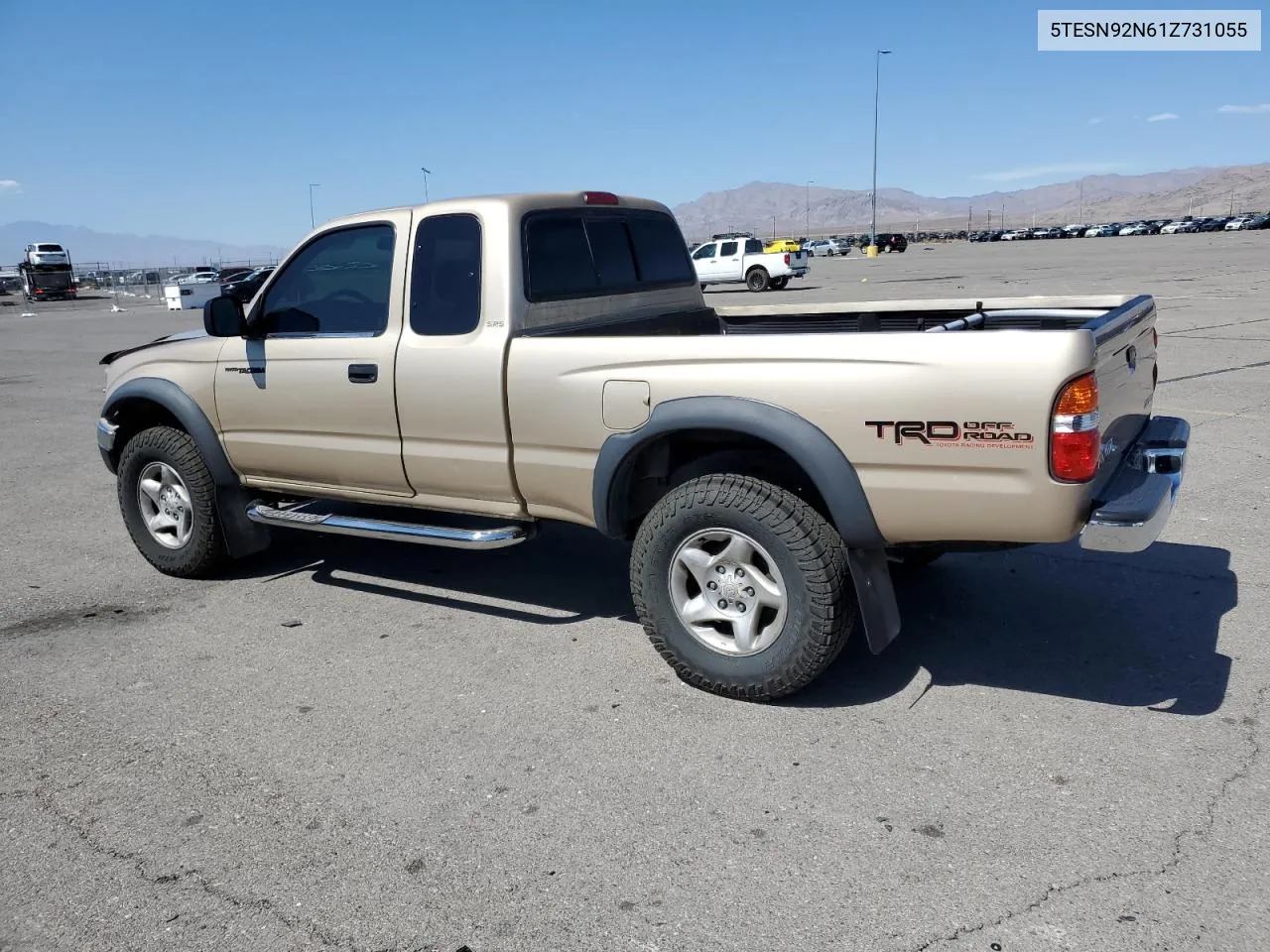 2001 Toyota Tacoma Xtracab Prerunner VIN: 5TESN92N61Z731055 Lot: 72441384