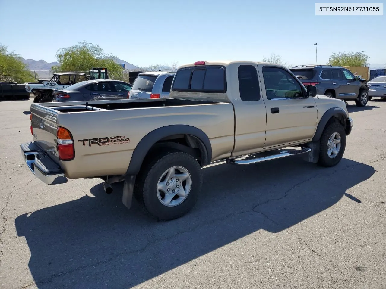 2001 Toyota Tacoma Xtracab Prerunner VIN: 5TESN92N61Z731055 Lot: 72441384