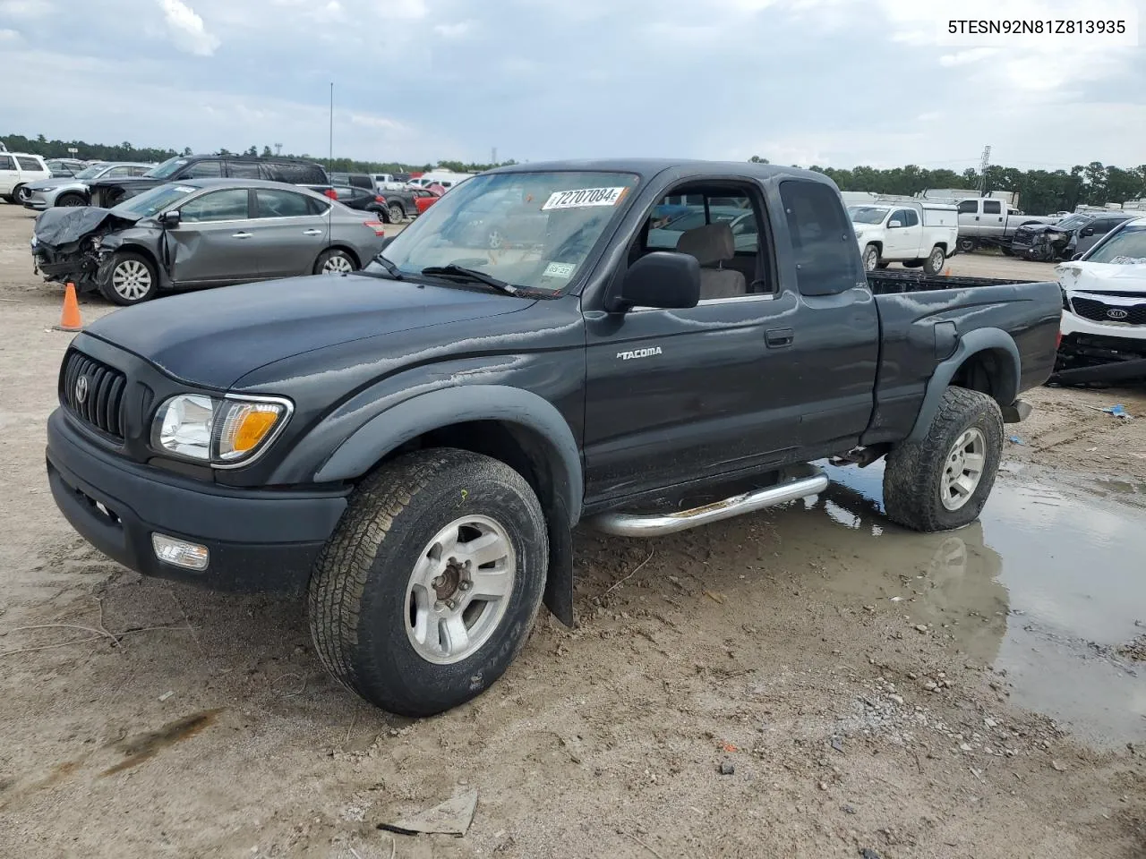 2001 Toyota Tacoma Xtracab Prerunner VIN: 5TESN92N81Z813935 Lot: 72707084