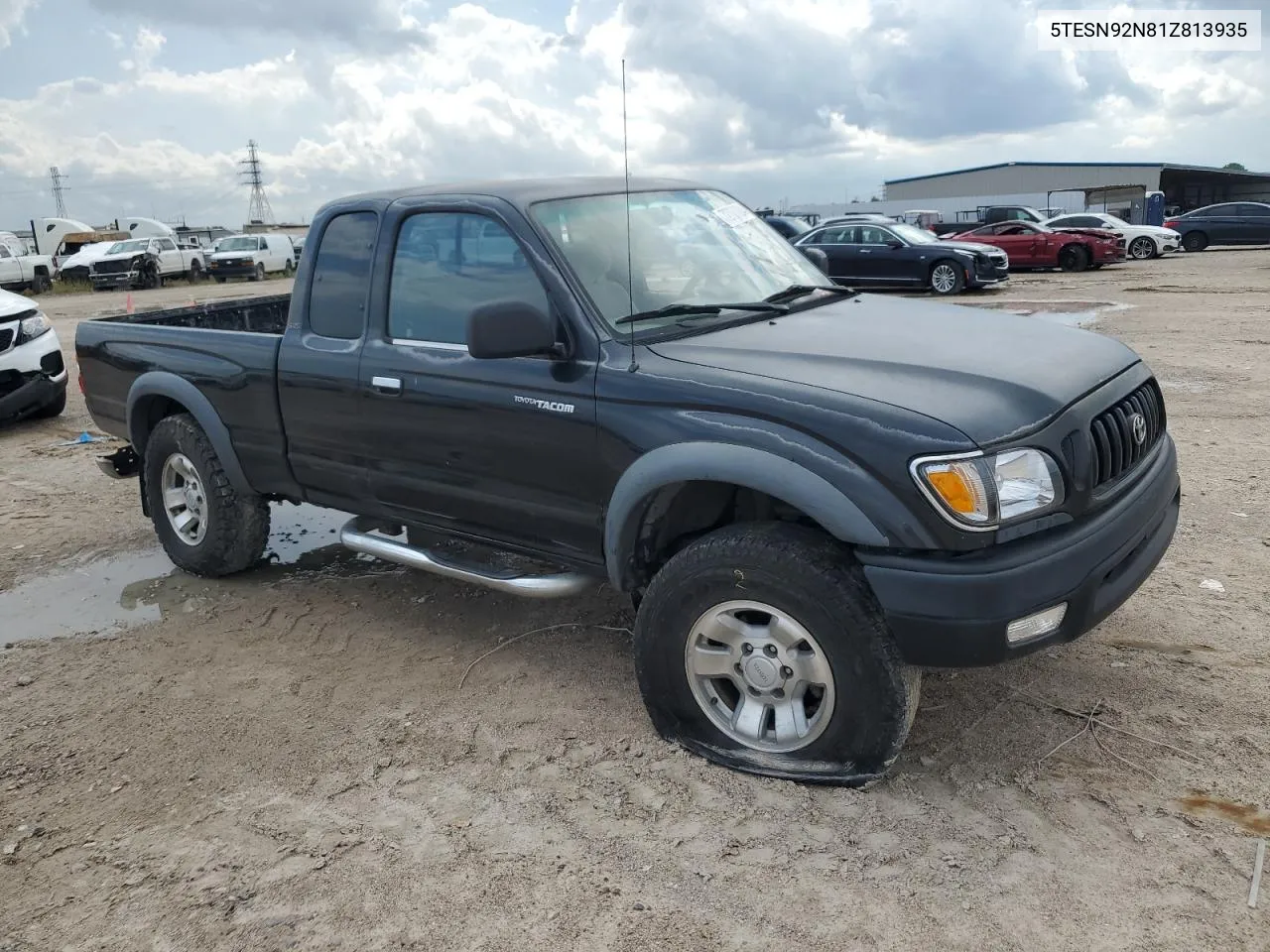 2001 Toyota Tacoma Xtracab Prerunner VIN: 5TESN92N81Z813935 Lot: 72707084