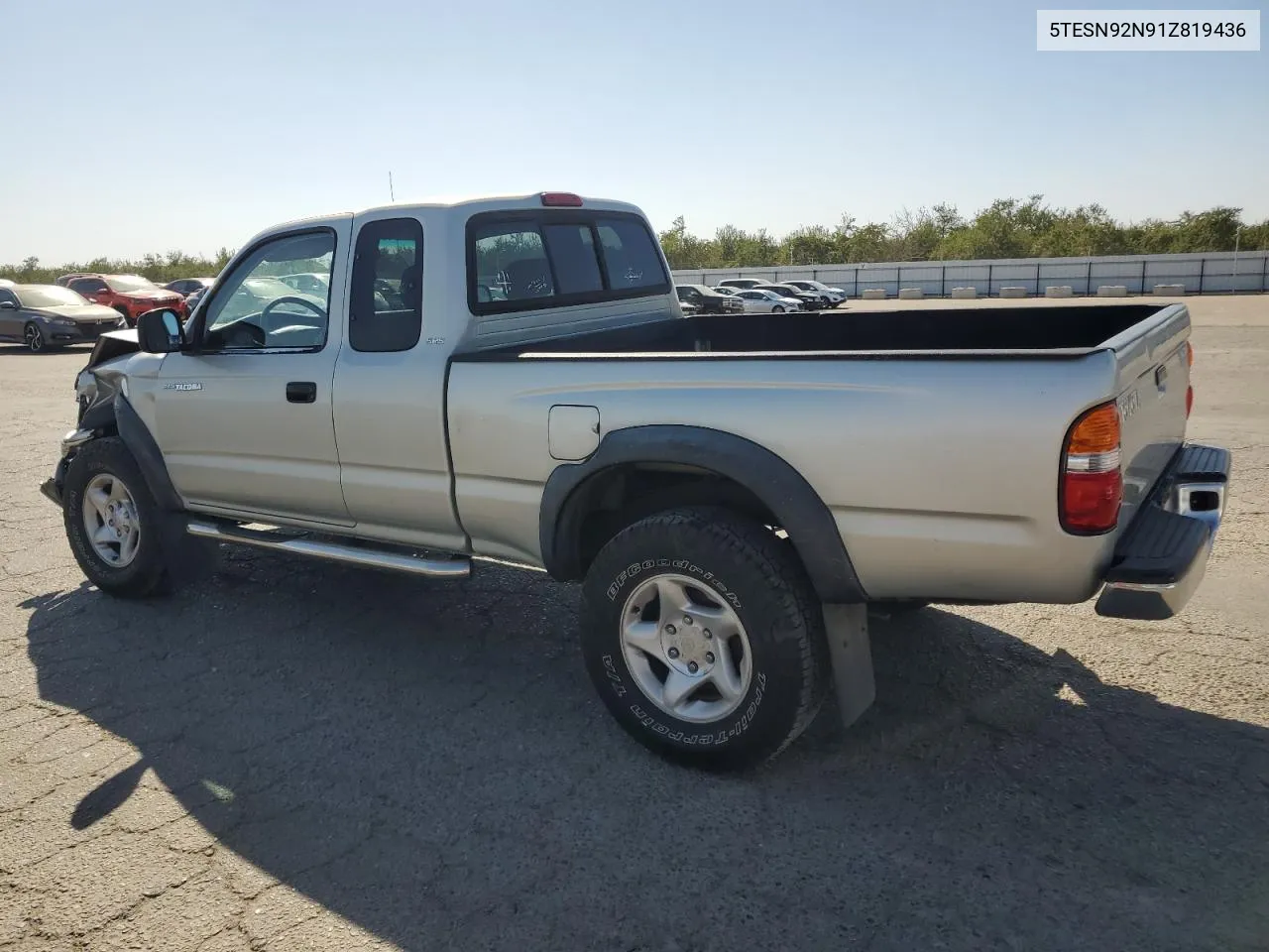 2001 Toyota Tacoma Xtracab Prerunner VIN: 5TESN92N91Z819436 Lot: 72862864