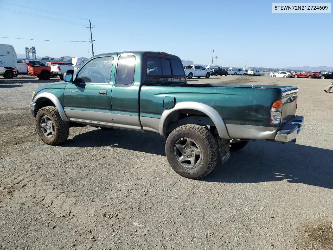 2001 Toyota Tacoma Xtracab VIN: 5TEWN72N21Z724609 Lot: 73396204