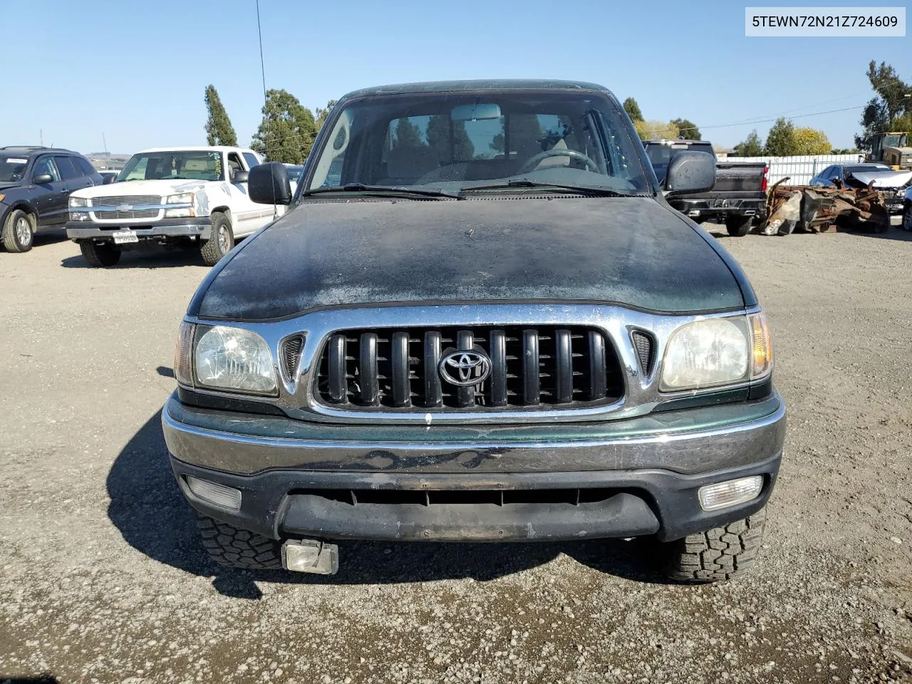 2001 Toyota Tacoma Xtracab VIN: 5TEWN72N21Z724609 Lot: 73396204