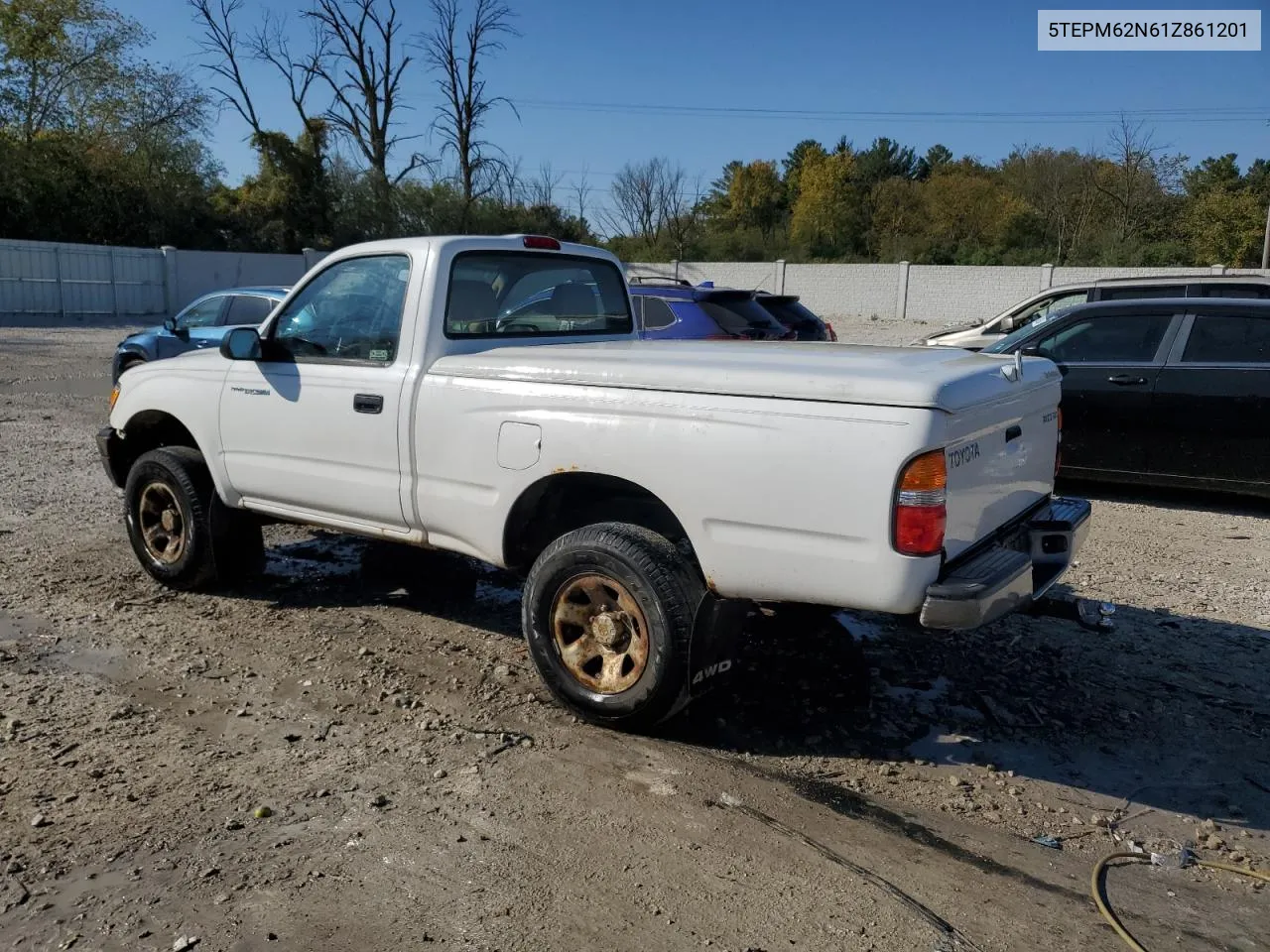 2001 Toyota Tacoma VIN: 5TEPM62N61Z861201 Lot: 73570734