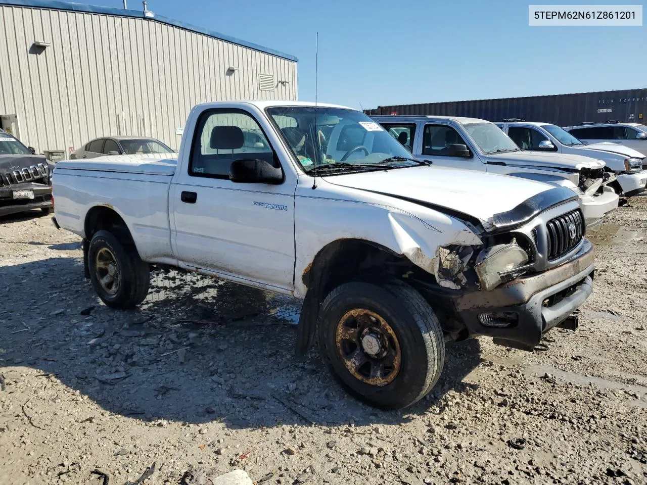 2001 Toyota Tacoma VIN: 5TEPM62N61Z861201 Lot: 73570734