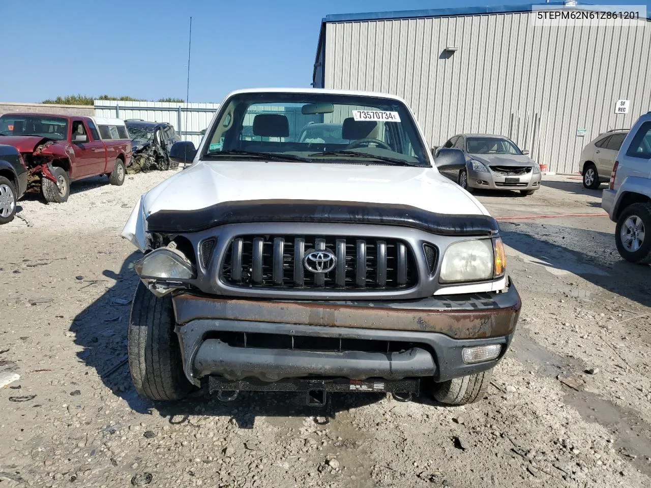 2001 Toyota Tacoma VIN: 5TEPM62N61Z861201 Lot: 73570734