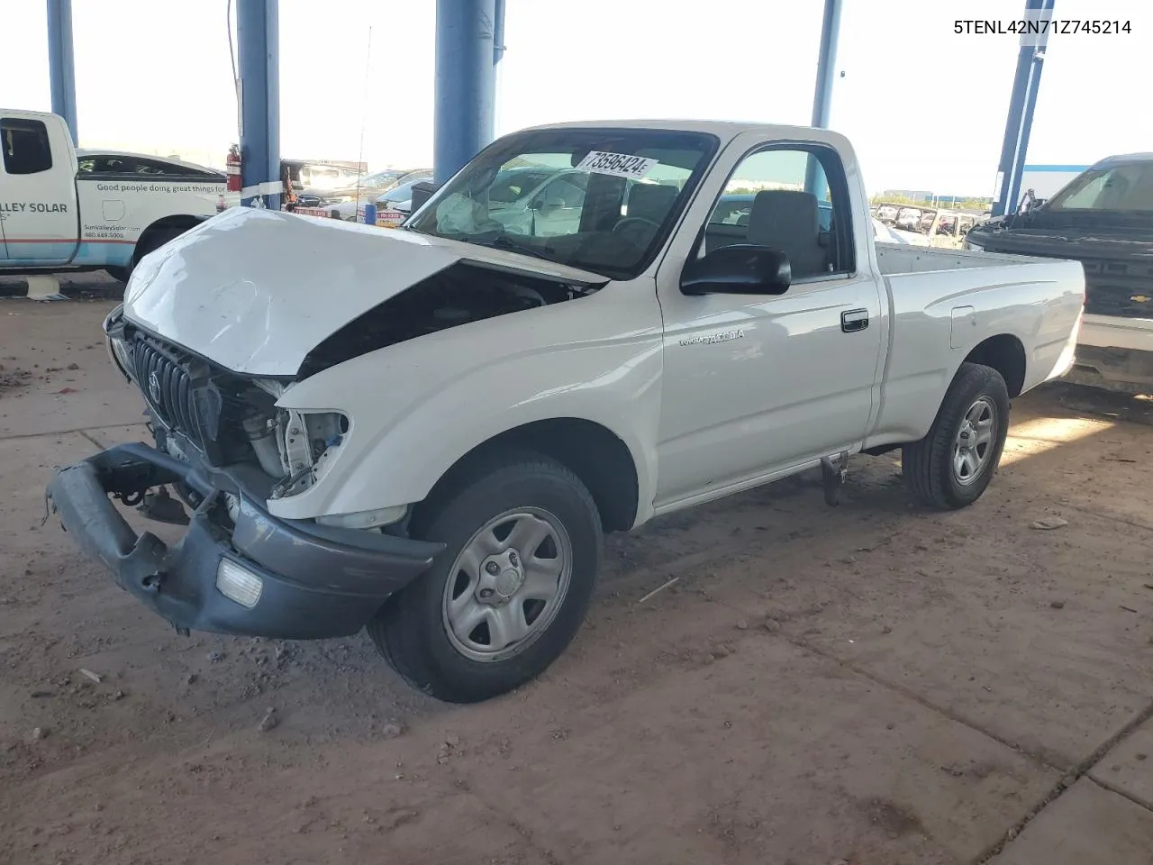 2001 Toyota Tacoma VIN: 5TENL42N71Z745214 Lot: 73596424