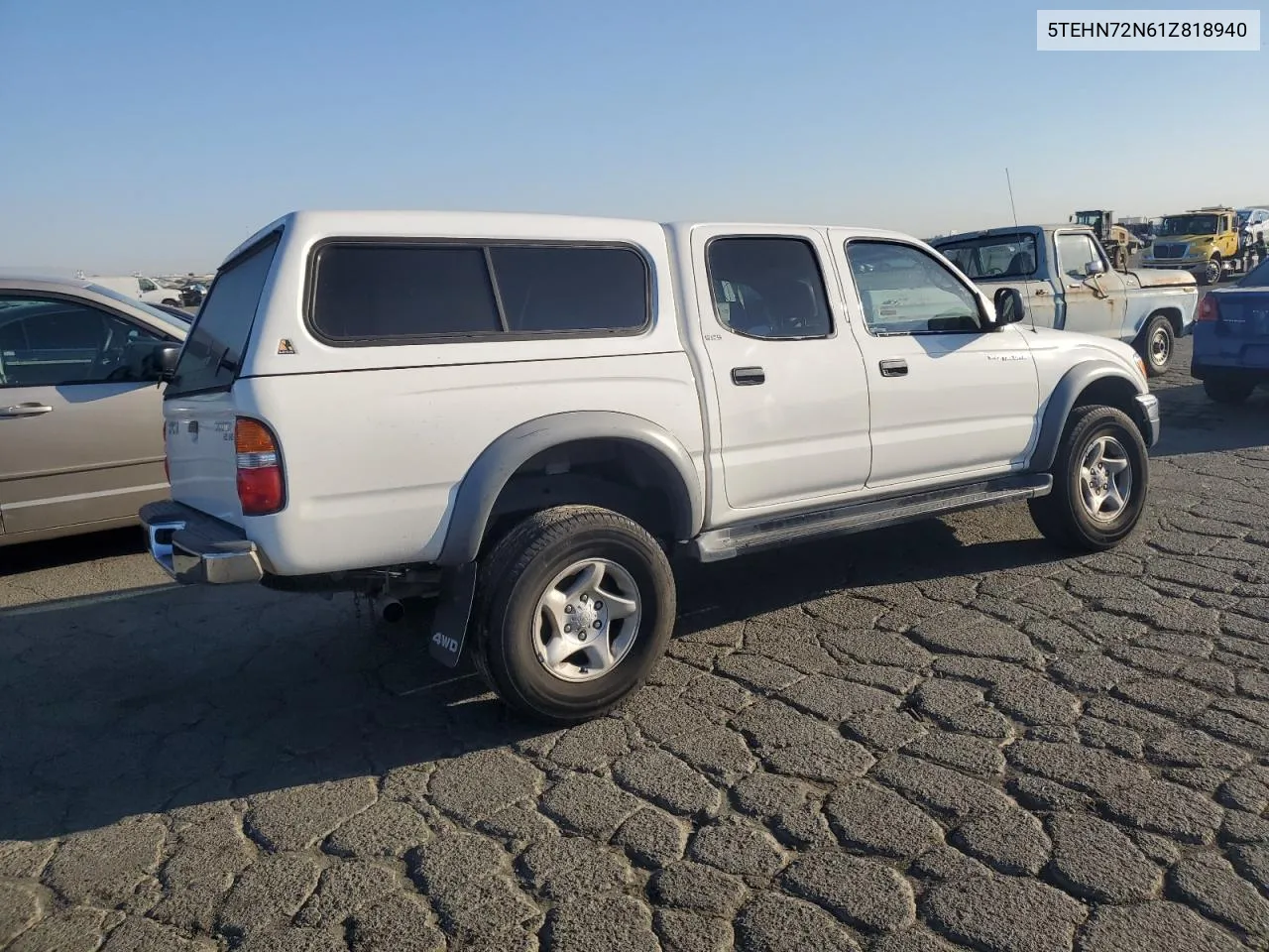 2001 Toyota Tacoma Double Cab VIN: 5TEHN72N61Z818940 Lot: 73962704