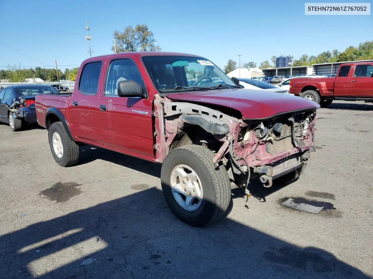 2001 Toyota Tacoma Double Cab VIN: 5TEHN72N61Z767052 Lot: 74168554