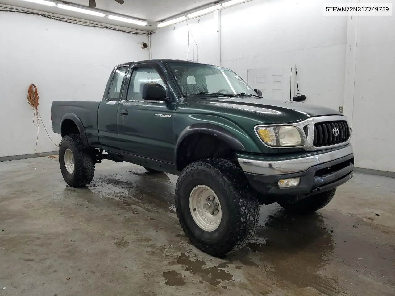 2001 Toyota Tacoma Xtracab VIN: 5TEWN72N31Z749759 Lot: 74552534