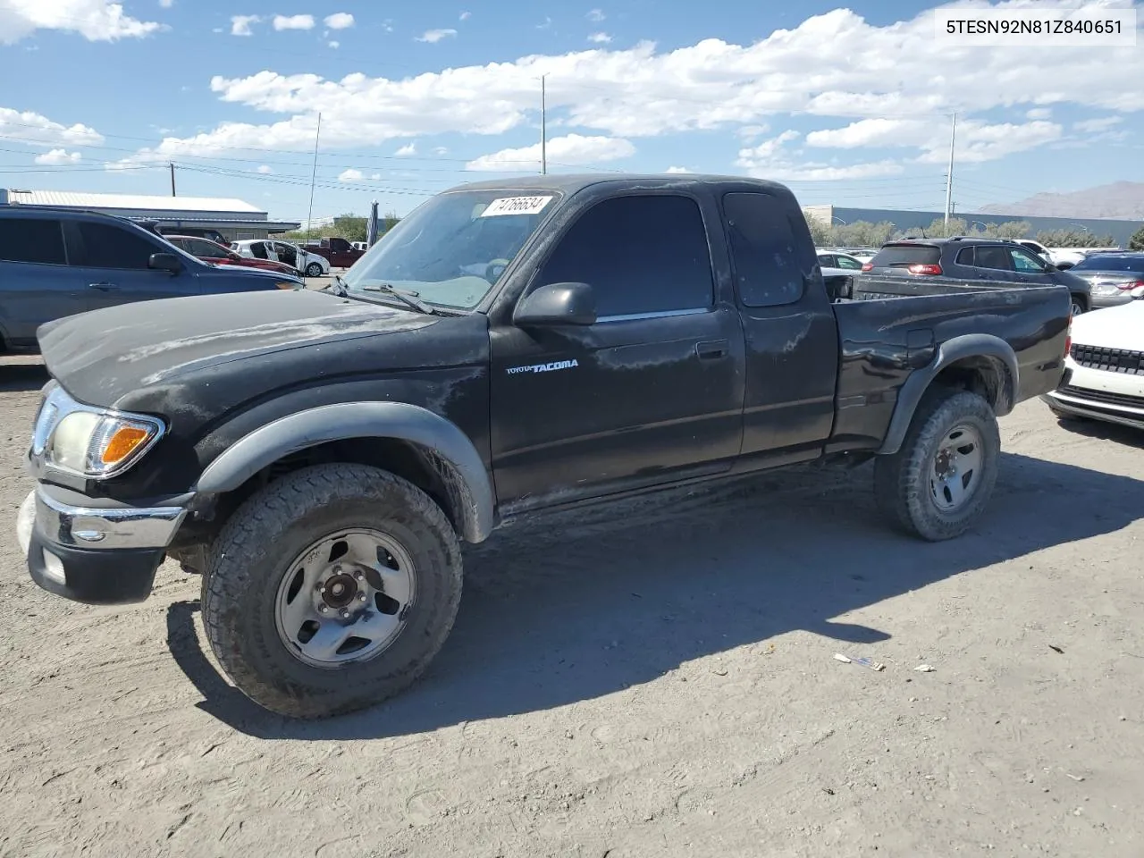 5TESN92N81Z840651 2001 Toyota Tacoma Xtracab Prerunner