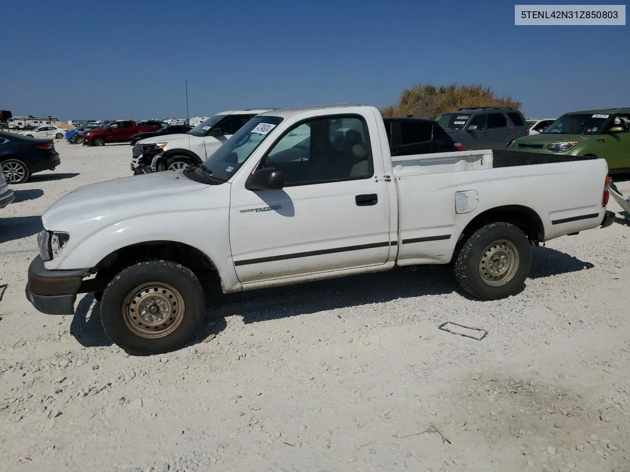 2001 Toyota Tacoma VIN: 5TENL42N31Z850803 Lot: 74794924