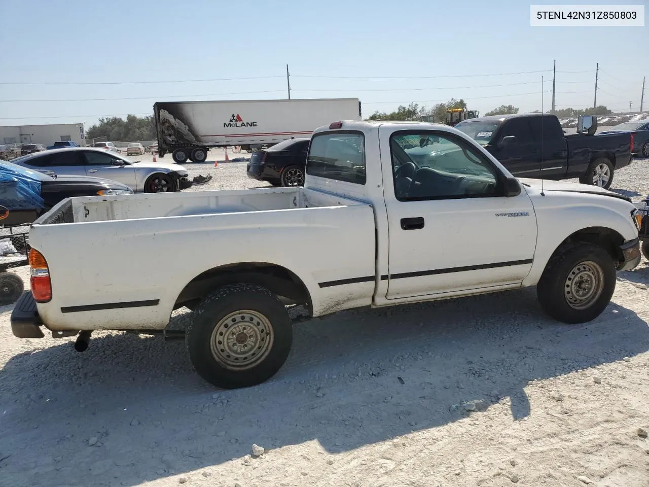 2001 Toyota Tacoma VIN: 5TENL42N31Z850803 Lot: 74794924