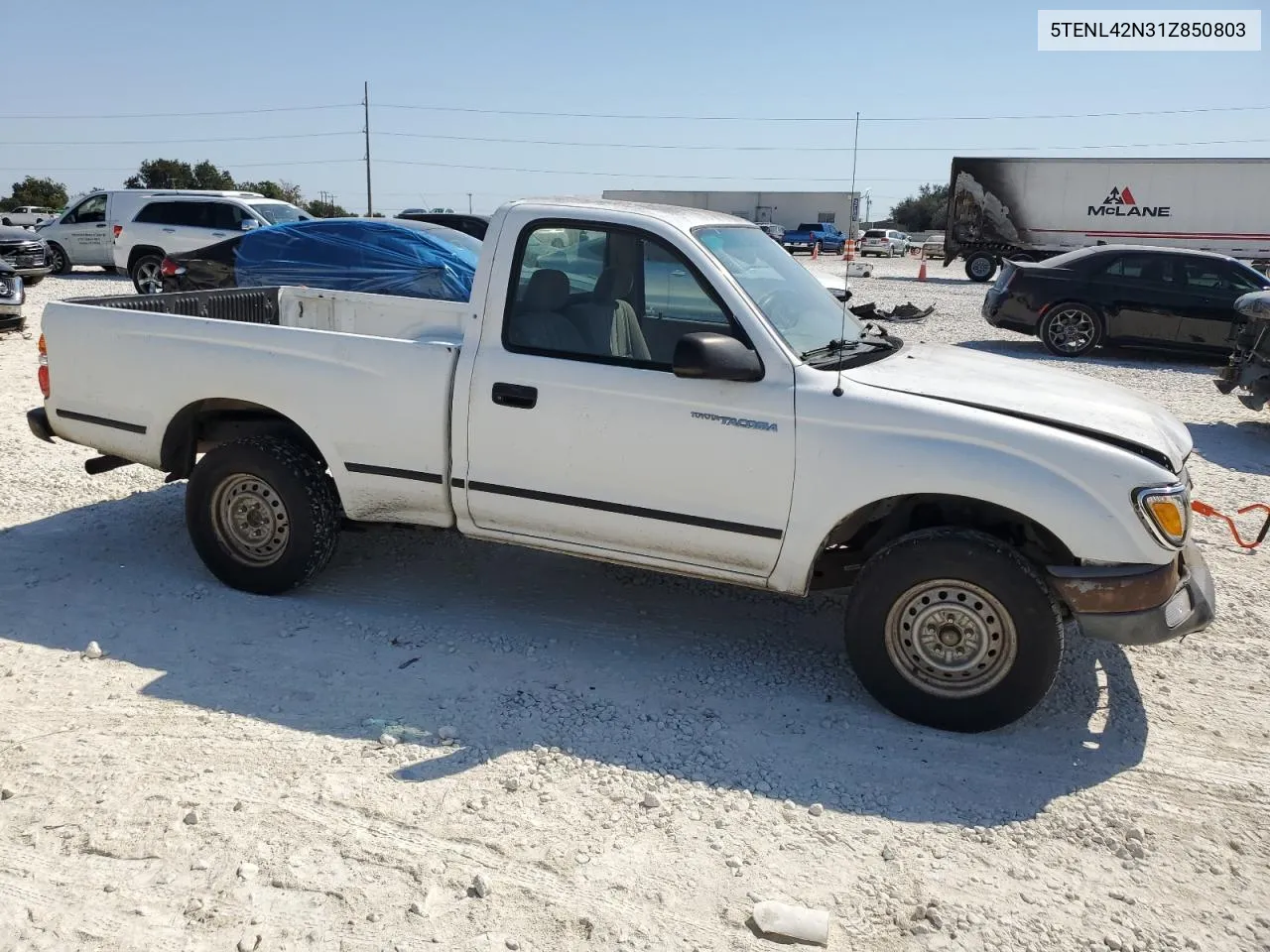 2001 Toyota Tacoma VIN: 5TENL42N31Z850803 Lot: 74794924