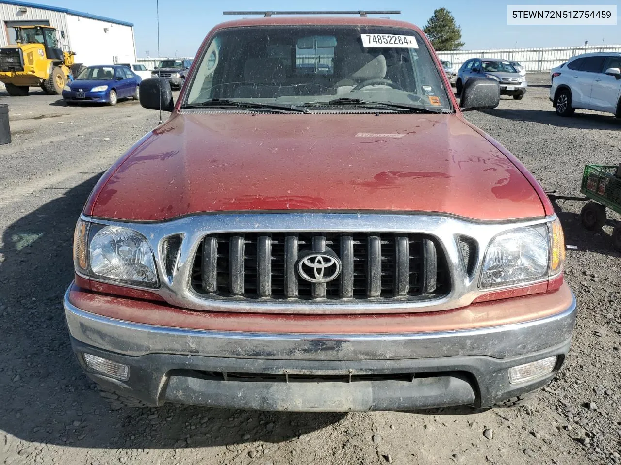 2001 Toyota Tacoma Xtracab VIN: 5TEWN72N51Z754459 Lot: 74852284