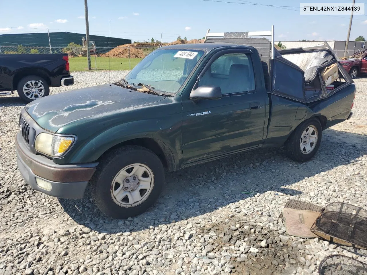 2001 Toyota Tacoma VIN: 5TENL42NX1Z844139 Lot: 74891694