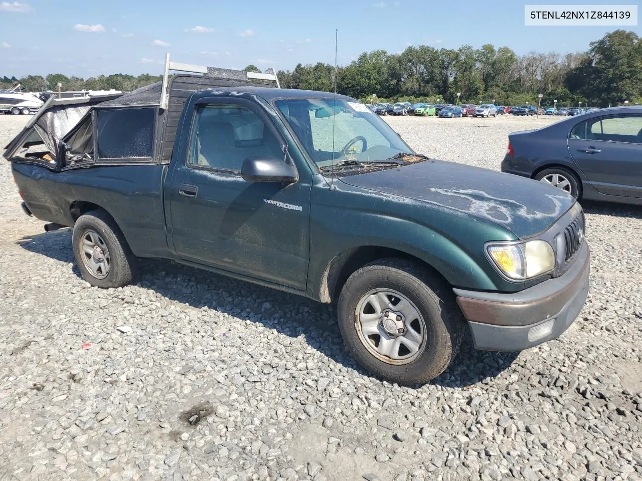 2001 Toyota Tacoma VIN: 5TENL42NX1Z844139 Lot: 74891694