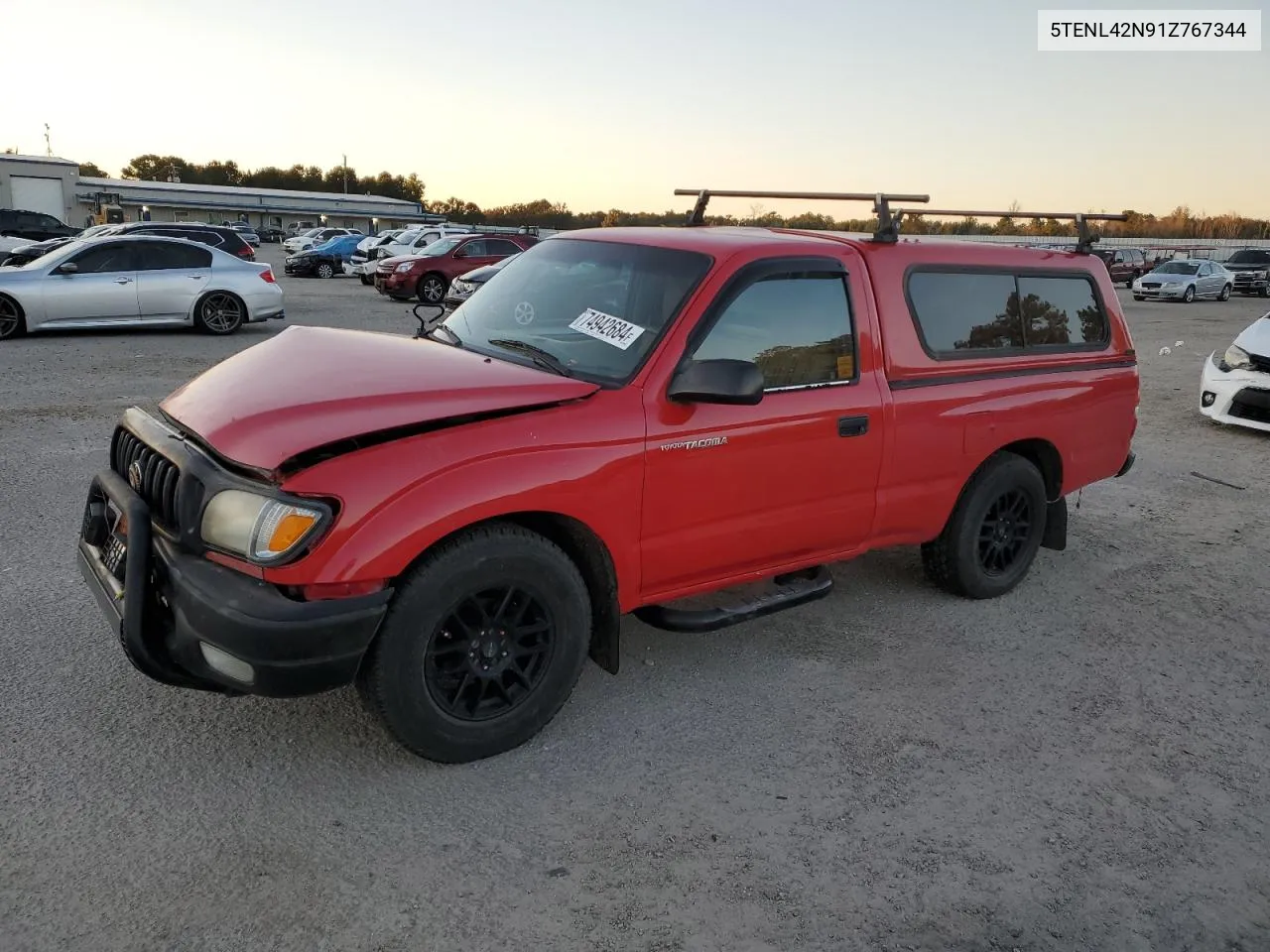 2001 Toyota Tacoma VIN: 5TENL42N91Z767344 Lot: 74942684