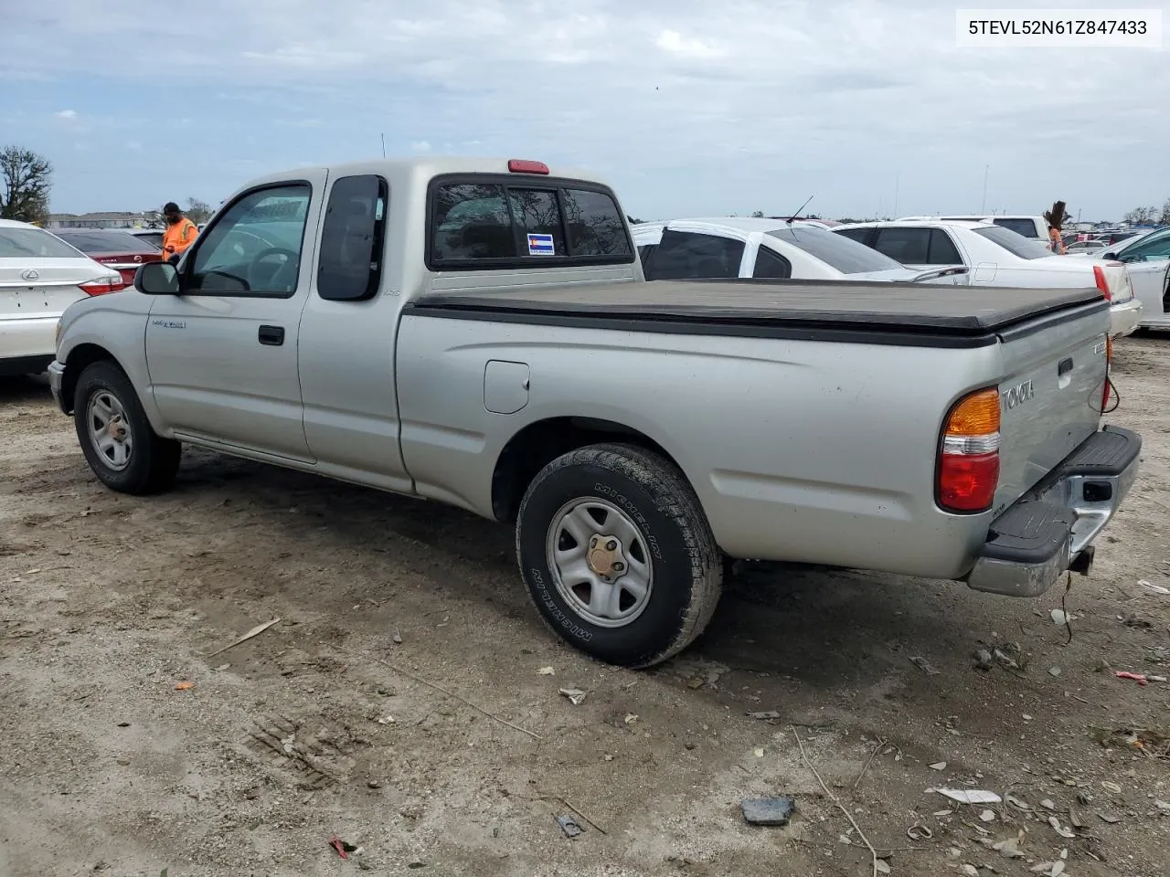 2001 Toyota Tacoma Xtracab VIN: 5TEVL52N61Z847433 Lot: 75311904