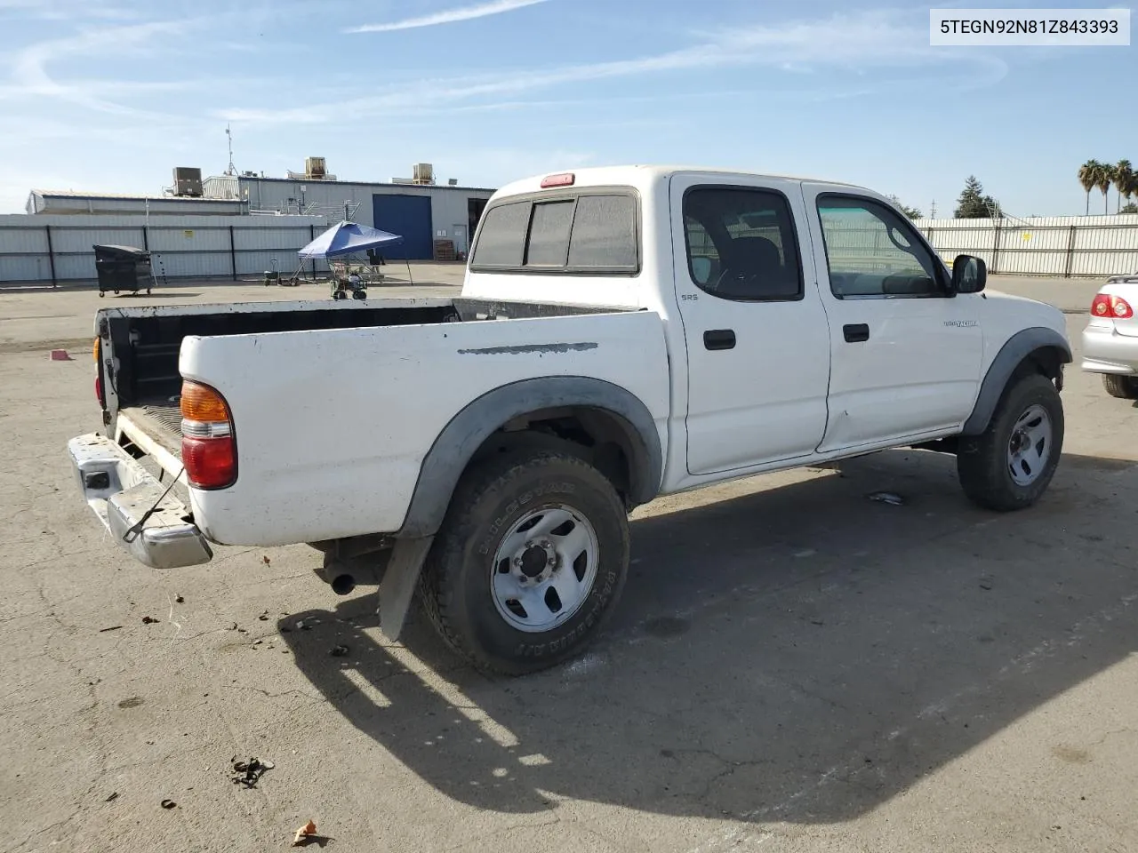 5TEGN92N81Z843393 2001 Toyota Tacoma Double Cab Prerunner