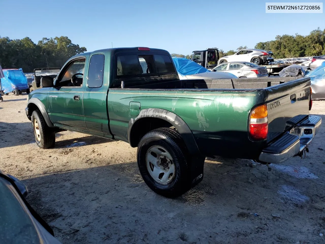 2001 Toyota Tacoma Xtracab VIN: 5TEWM72N61Z720856 Lot: 75901934