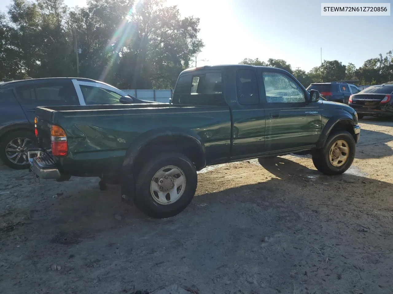 2001 Toyota Tacoma Xtracab VIN: 5TEWM72N61Z720856 Lot: 75901934