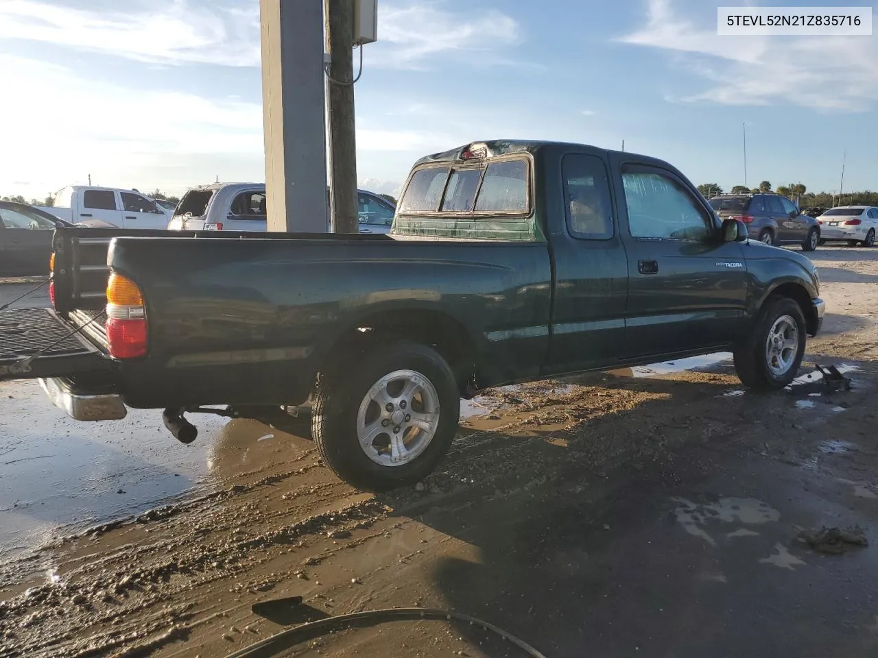 2001 Toyota Tacoma Xtracab VIN: 5TEVL52N21Z835716 Lot: 76135824