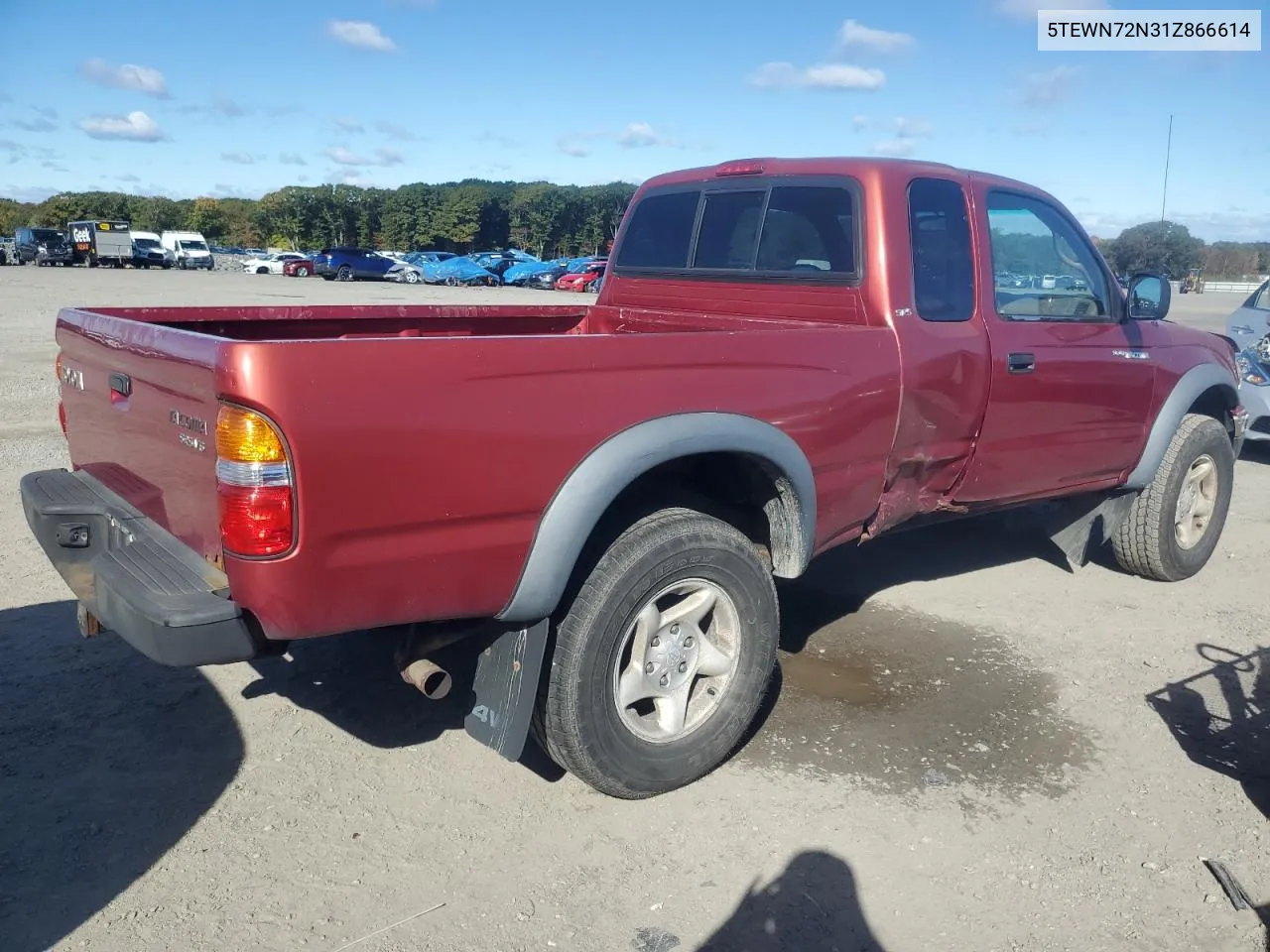 2001 Toyota Tacoma Xtracab VIN: 5TEWN72N31Z866614 Lot: 76165274