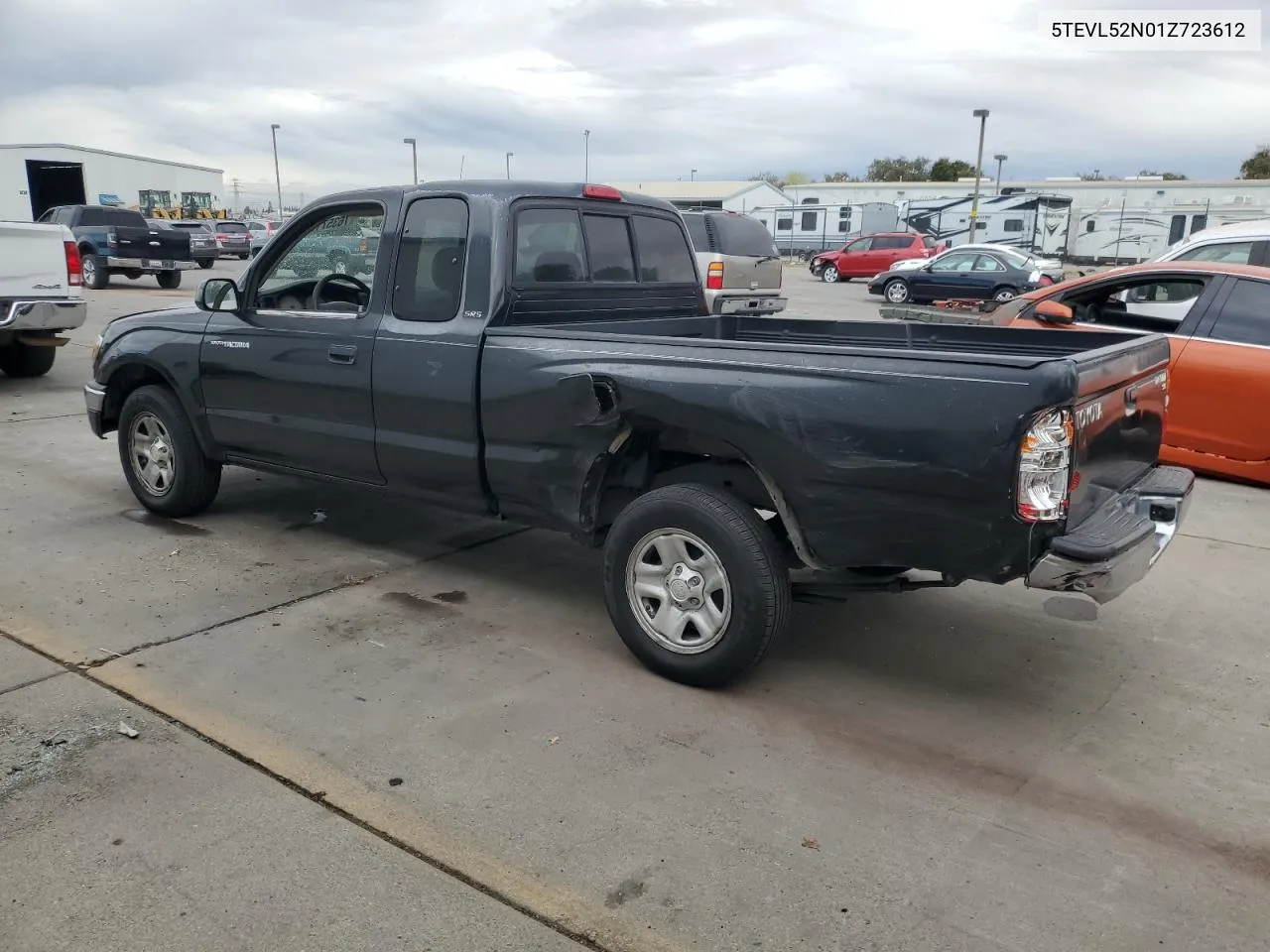 2001 Toyota Tacoma Xtracab VIN: 5TEVL52N01Z723612 Lot: 76357154