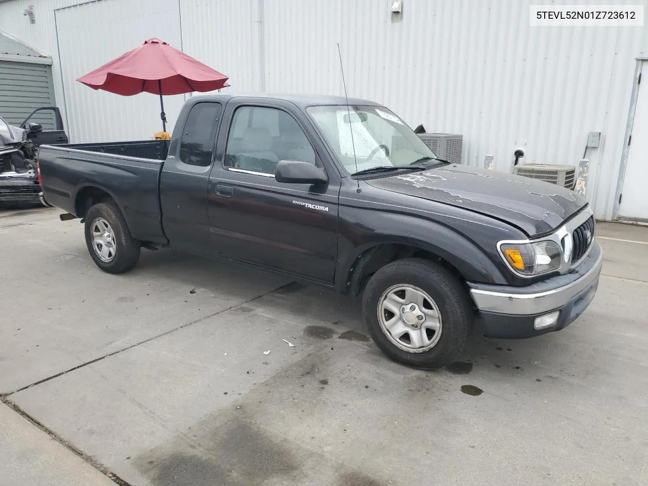 2001 Toyota Tacoma Xtracab VIN: 5TEVL52N01Z723612 Lot: 76357154