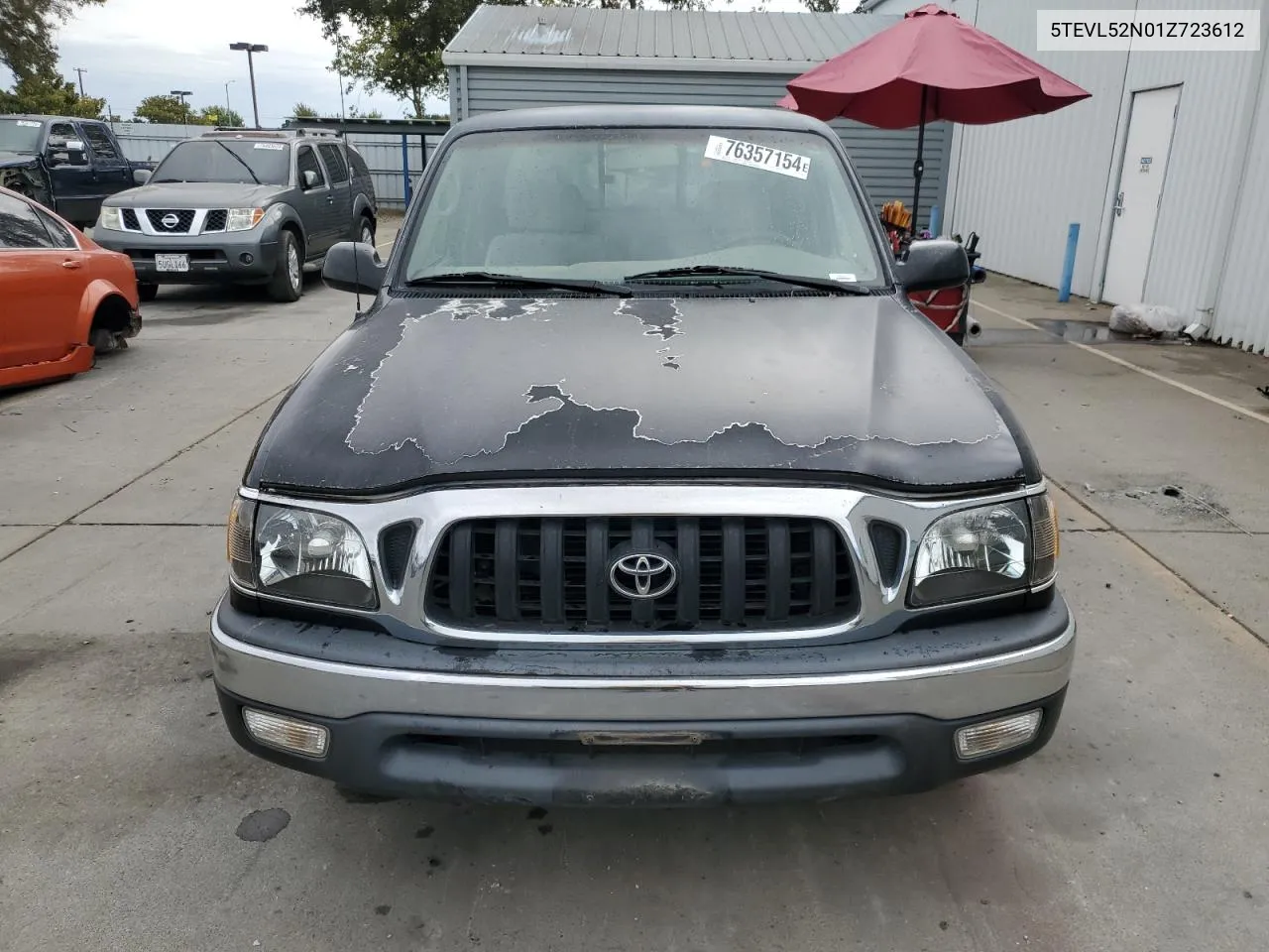 2001 Toyota Tacoma Xtracab VIN: 5TEVL52N01Z723612 Lot: 76357154