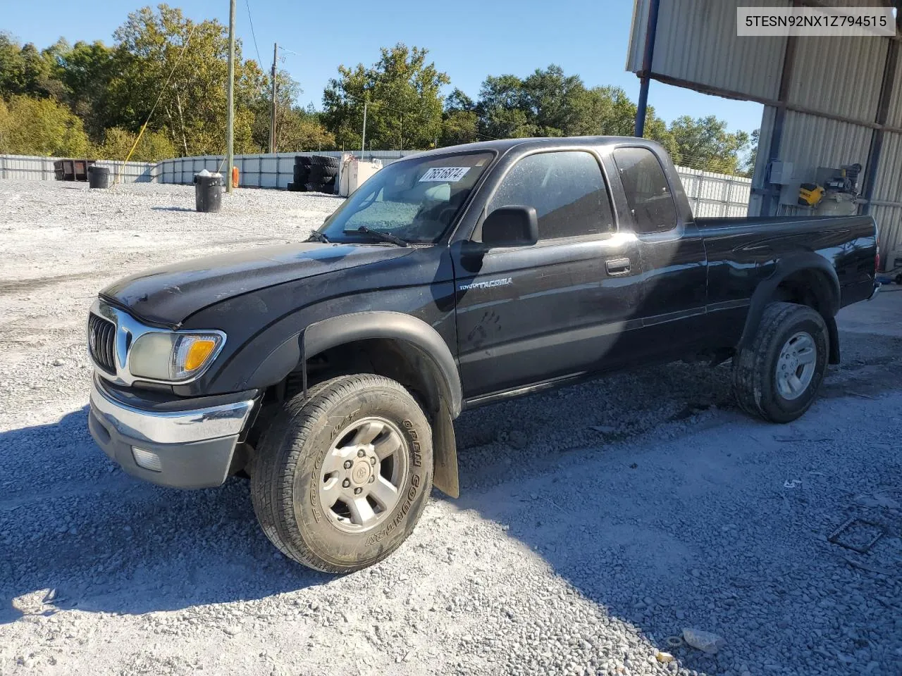 2001 Toyota Tacoma Xtracab Prerunner VIN: 5TESN92NX1Z794515 Lot: 76516874