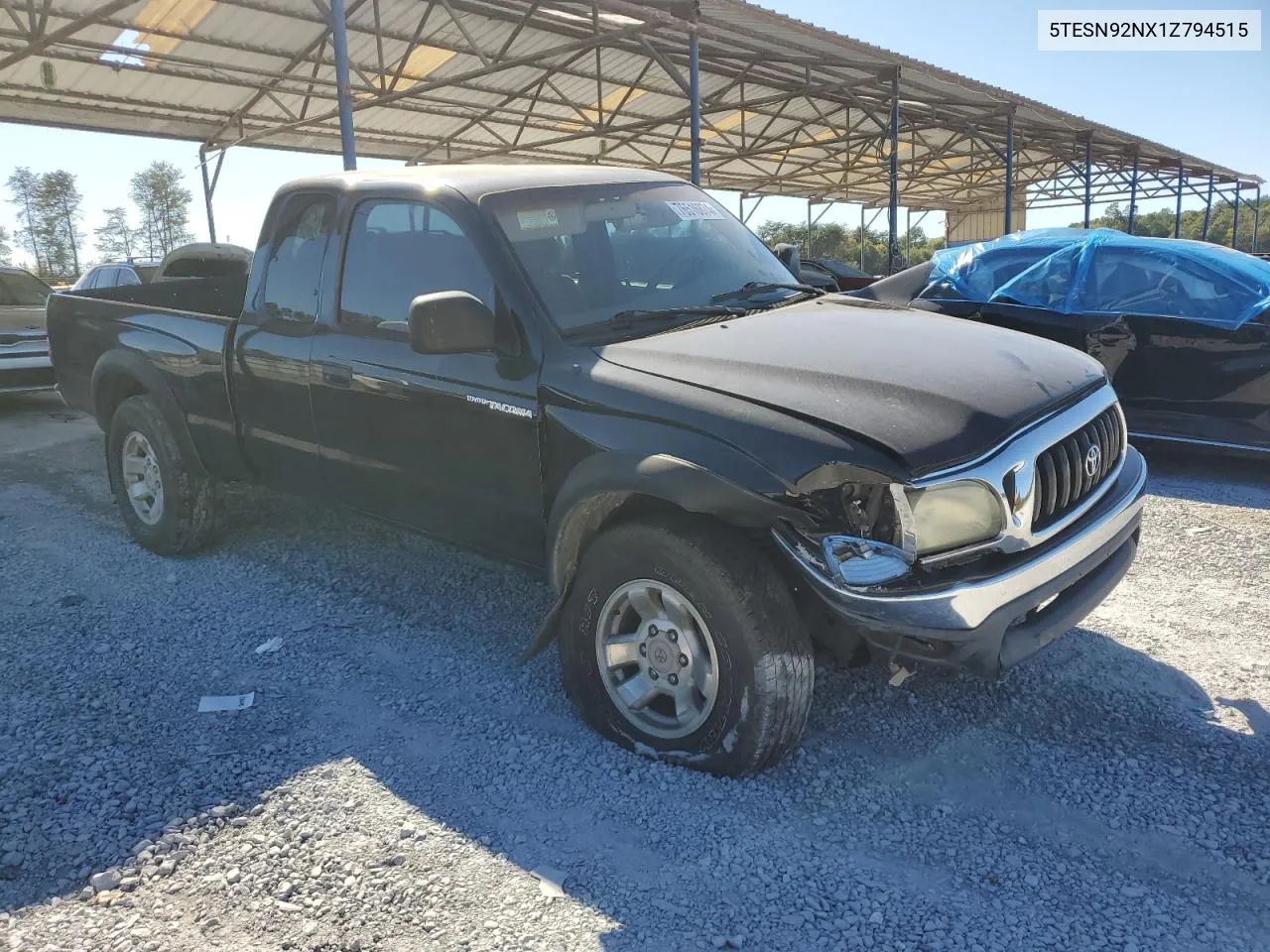 2001 Toyota Tacoma Xtracab Prerunner VIN: 5TESN92NX1Z794515 Lot: 76516874