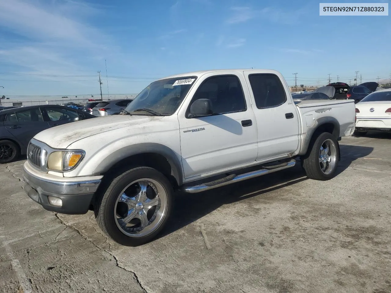 2001 Toyota Tacoma Double Cab Prerunner VIN: 5TEGN92N71Z880323 Lot: 76569934