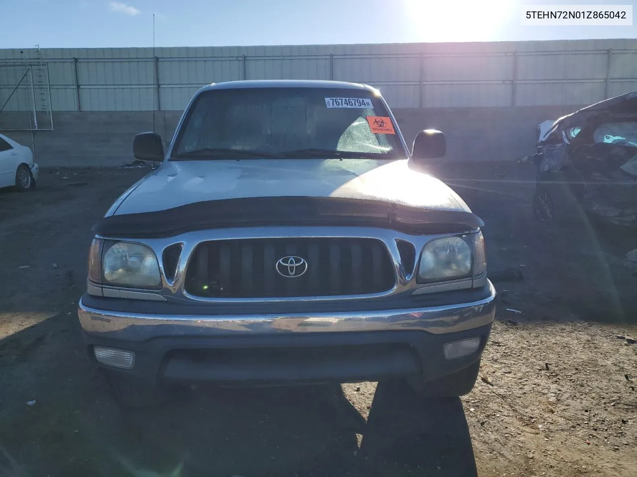 2001 Toyota Tacoma Double Cab VIN: 5TEHN72N01Z865042 Lot: 76746794