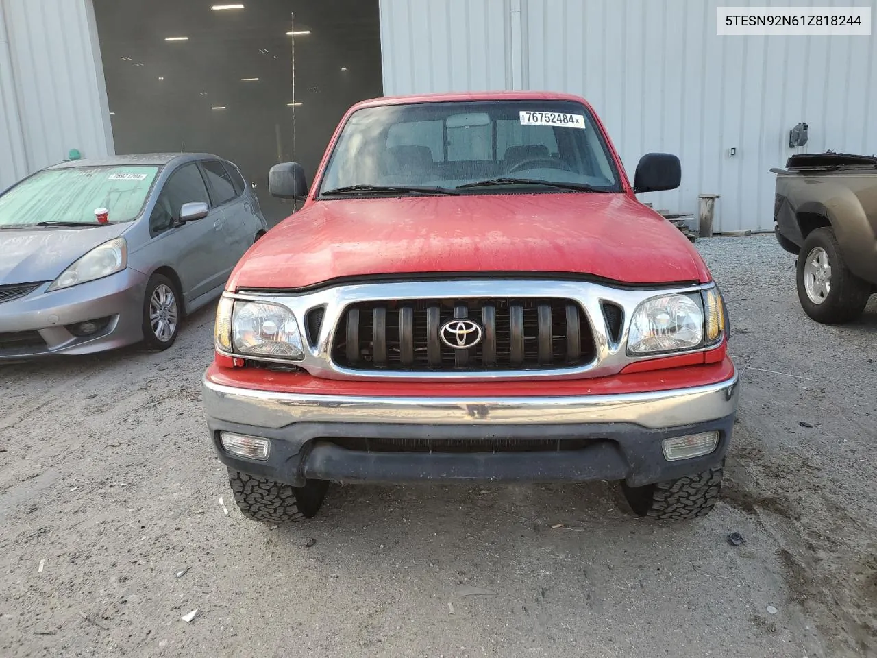 2001 Toyota Tacoma Xtracab Prerunner VIN: 5TESN92N61Z818244 Lot: 76752484