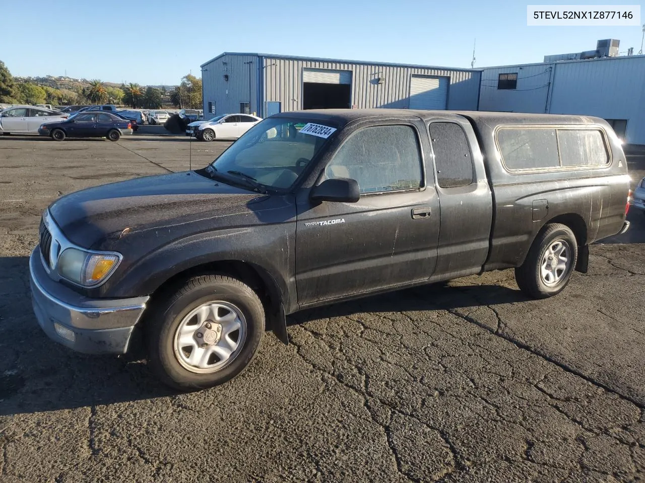 2001 Toyota Tacoma Xtracab VIN: 5TEVL52NX1Z877146 Lot: 76762834