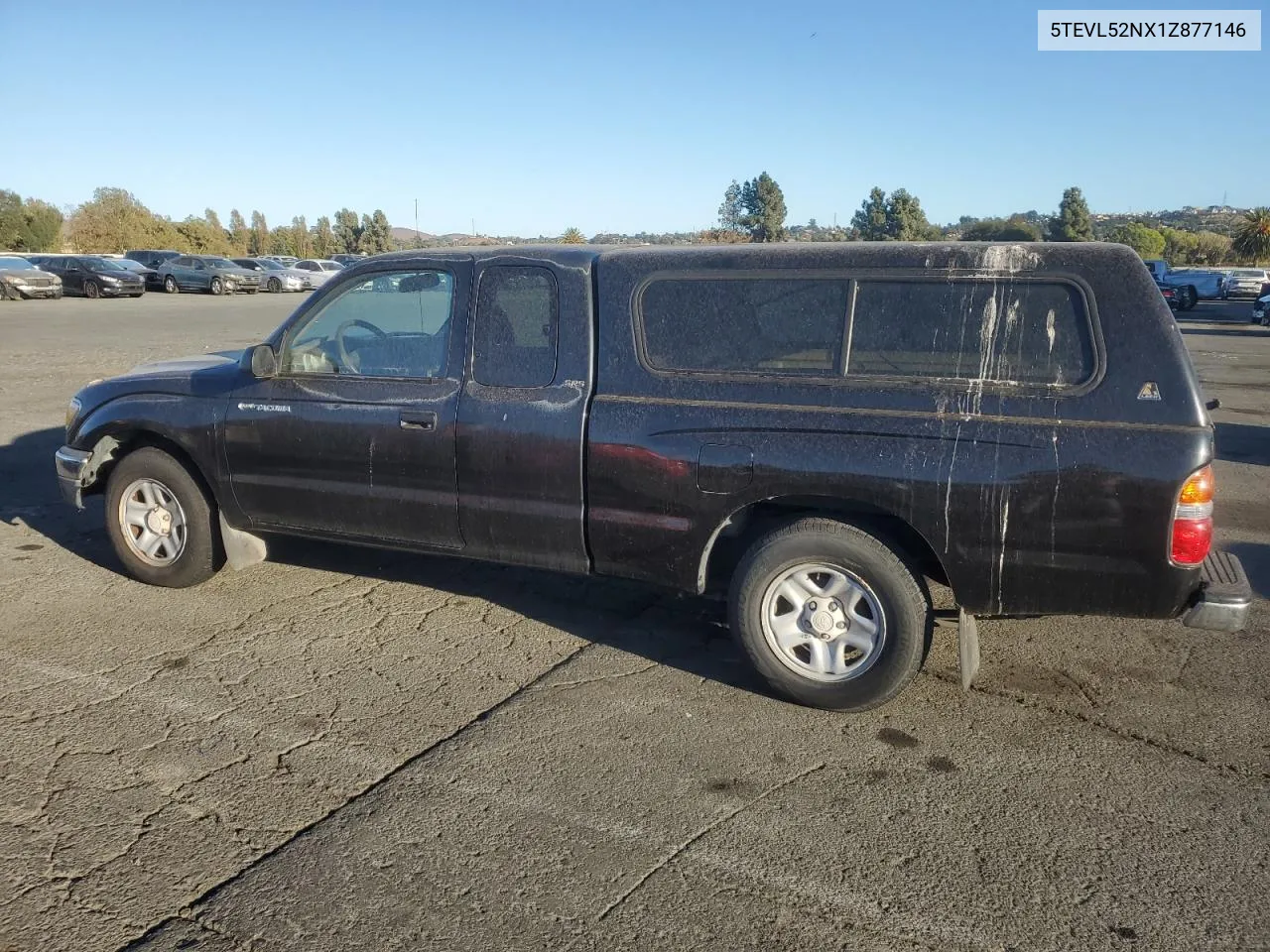 2001 Toyota Tacoma Xtracab VIN: 5TEVL52NX1Z877146 Lot: 76762834