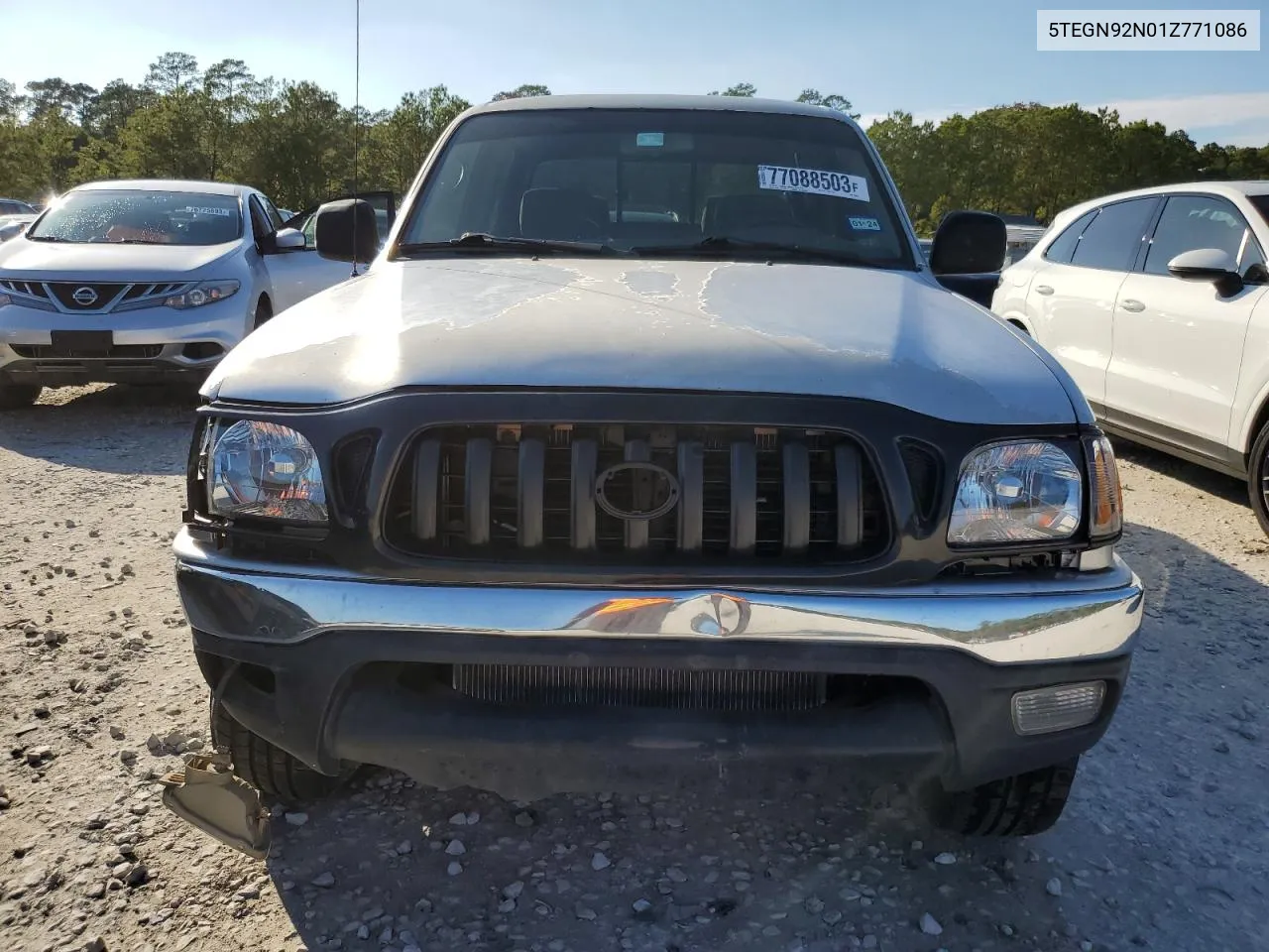 2001 Toyota Tacoma Double Cab Prerunner VIN: 5TEGN92N01Z771086 Lot: 77088503