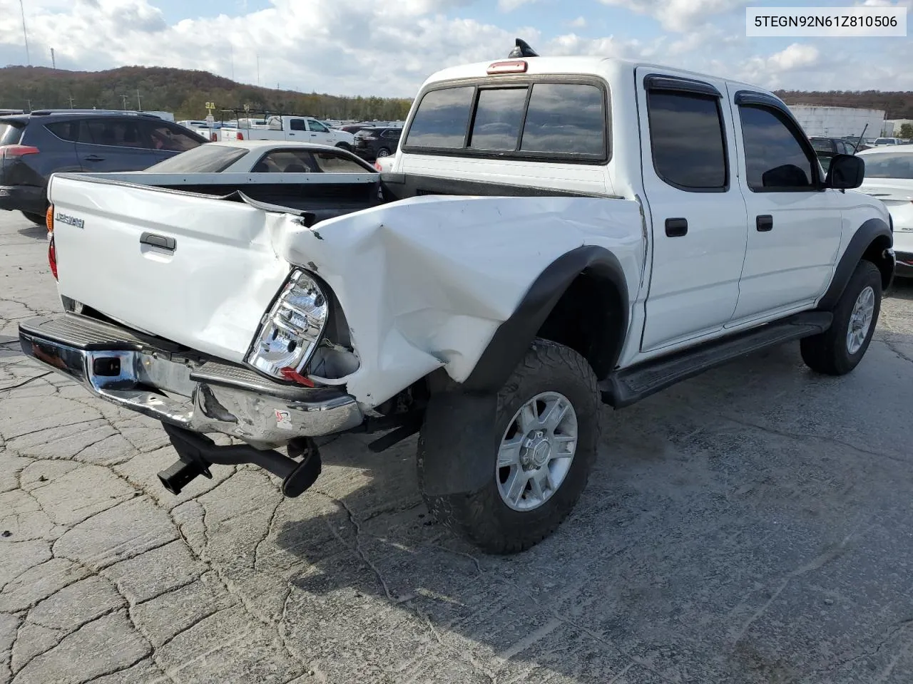 2001 Toyota Tacoma Double Cab Prerunner VIN: 5TEGN92N61Z810506 Lot: 77389854