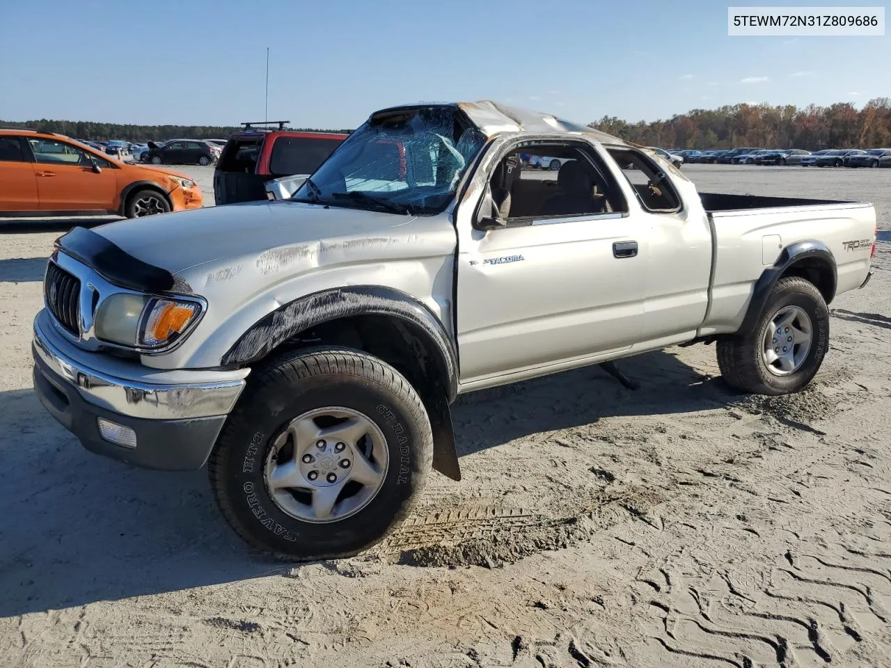 2001 Toyota Tacoma Xtracab VIN: 5TEWM72N31Z809686 Lot: 78159574