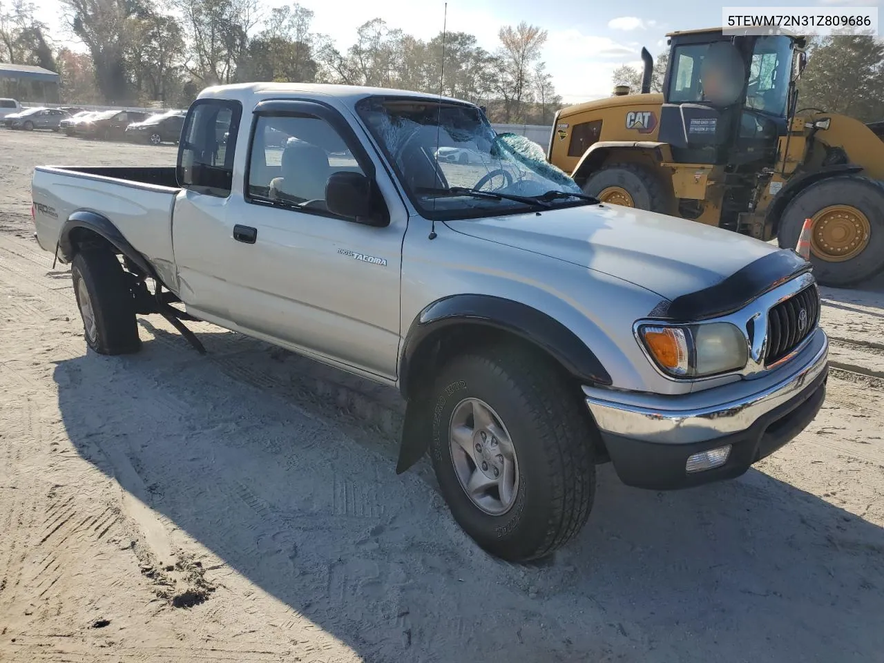 2001 Toyota Tacoma Xtracab VIN: 5TEWM72N31Z809686 Lot: 78159574