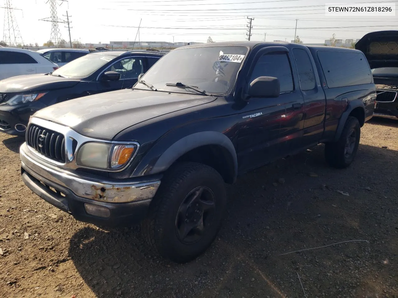 2001 Toyota Tacoma Xtracab VIN: 5TEWN72N61Z818296 Lot: 78482104