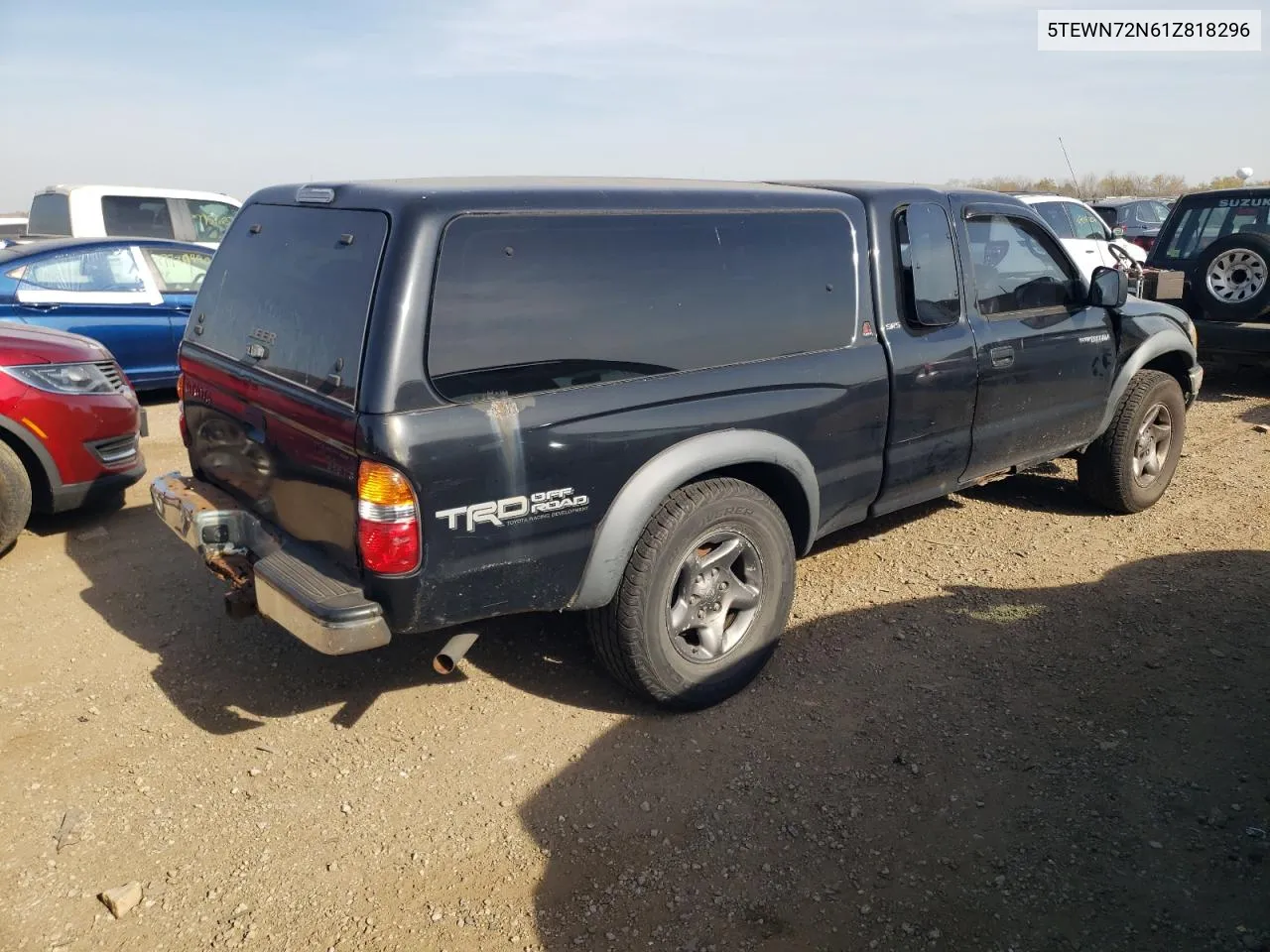 2001 Toyota Tacoma Xtracab VIN: 5TEWN72N61Z818296 Lot: 78482104