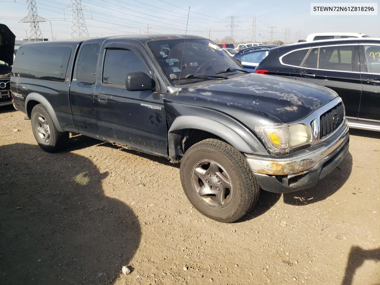 2001 Toyota Tacoma Xtracab VIN: 5TEWN72N61Z818296 Lot: 78482104