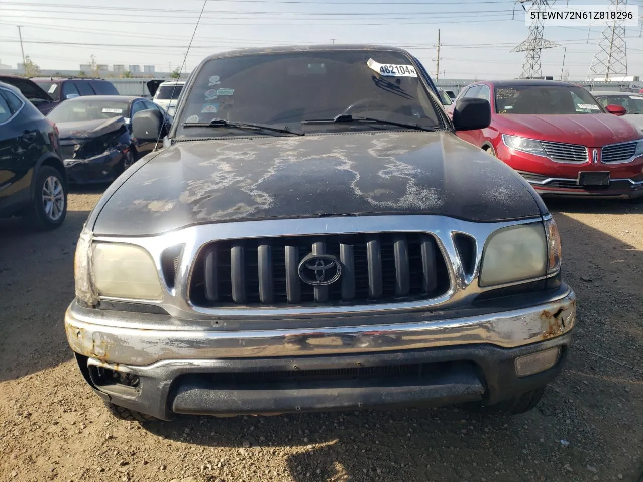 2001 Toyota Tacoma Xtracab VIN: 5TEWN72N61Z818296 Lot: 78482104