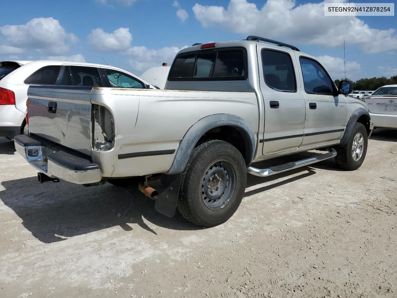 2001 Toyota Tacoma Double Cab Prerunner VIN: 5TEGN92N41Z878254 Lot: 78954874