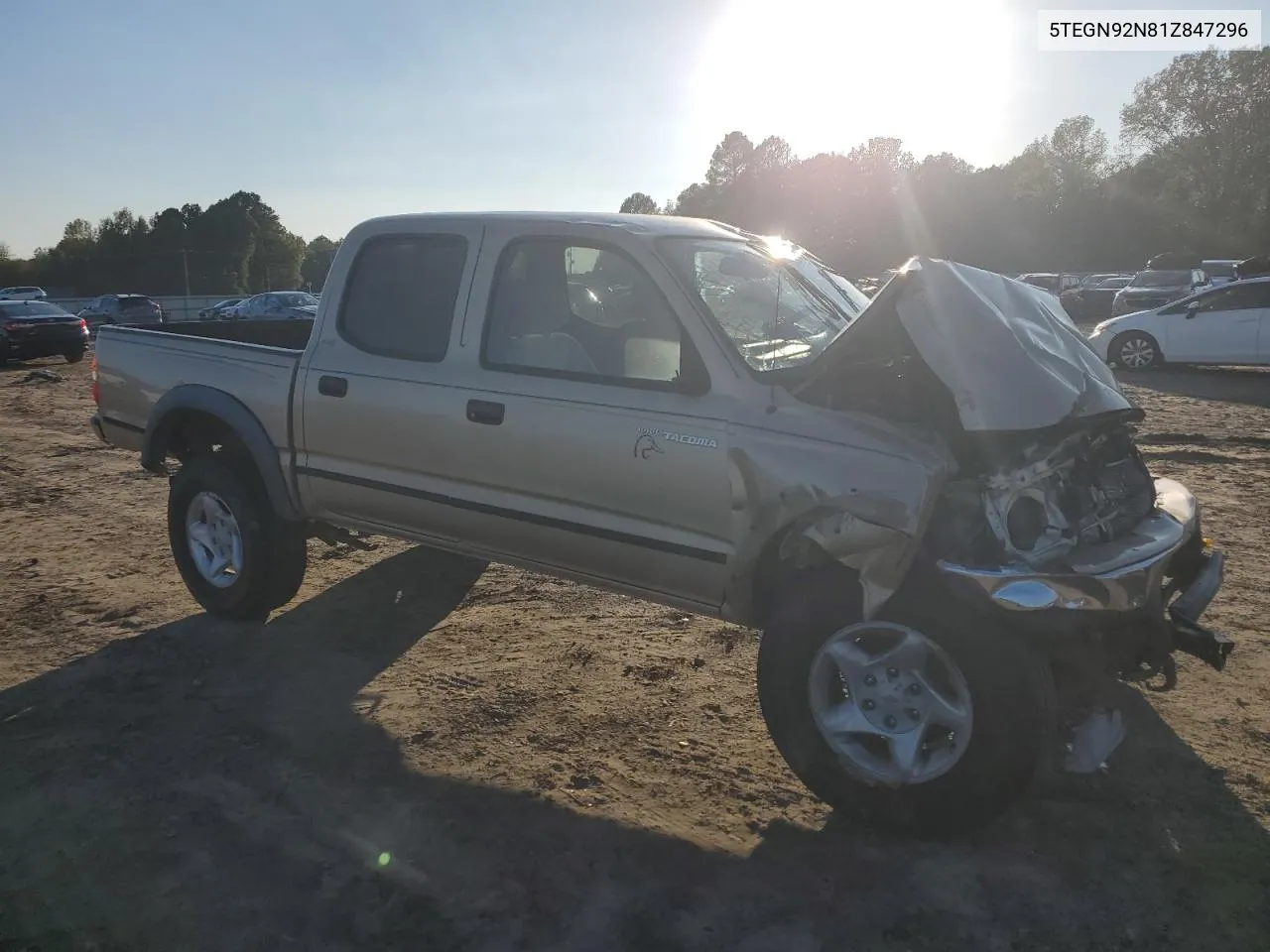 2001 Toyota Tacoma Double Cab Prerunner VIN: 5TEGN92N81Z847296 Lot: 79361624