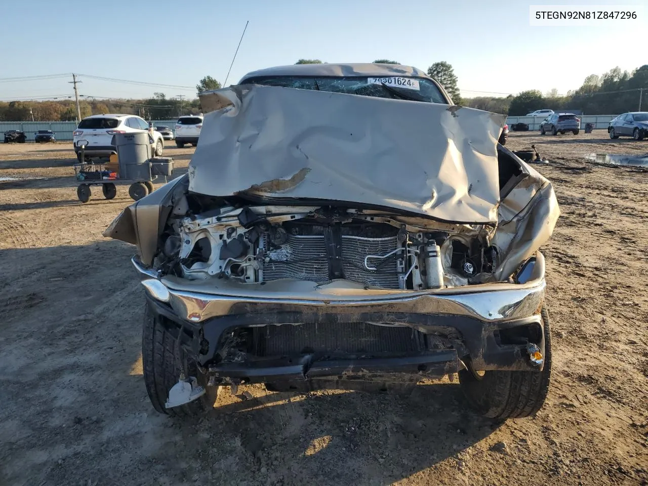 2001 Toyota Tacoma Double Cab Prerunner VIN: 5TEGN92N81Z847296 Lot: 79361624