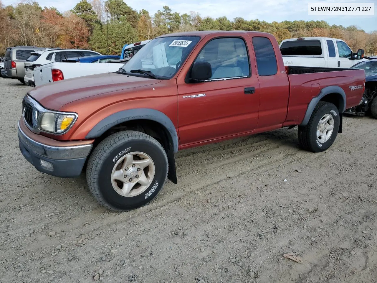 2001 Toyota Tacoma Xtracab VIN: 5TEWN72N31Z771227 Lot: 79753634